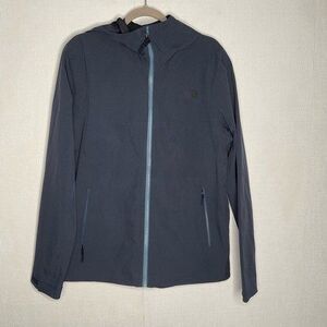 NWT The North Face DryVent Hooded Full Zip Barr Lake Jacket Men Size M Navy